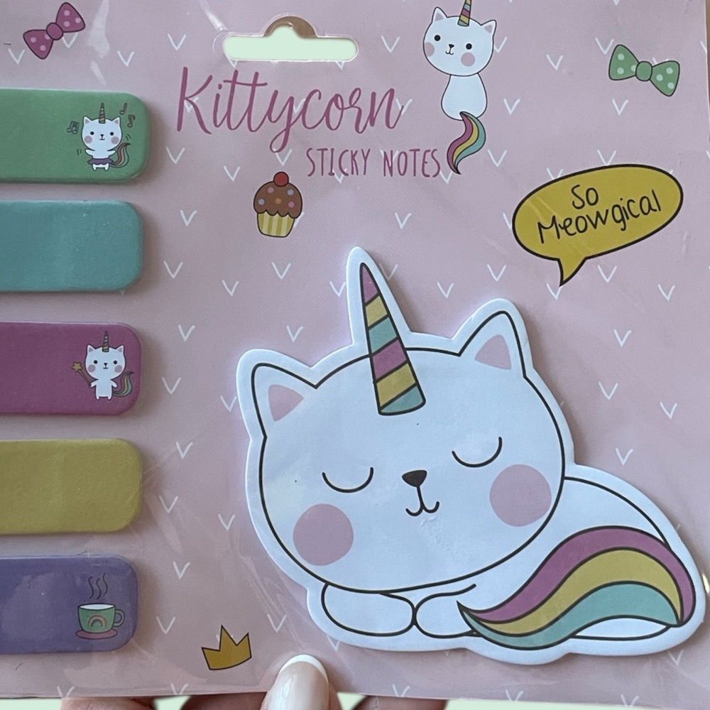 Kittycorn Sticky Notes (150) + Notebook (120 sheets) NWT - Picture 6 of 11